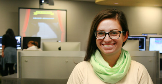 2016 BURL Award Winner Amanda Kerstman in the USF Libraries Digital Media Commons